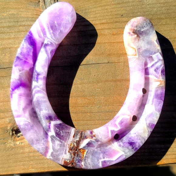 Dark Kharma by Avelon Other - Crystal Amethyst LUCKY horseshoe symbol of protection & Prosperity